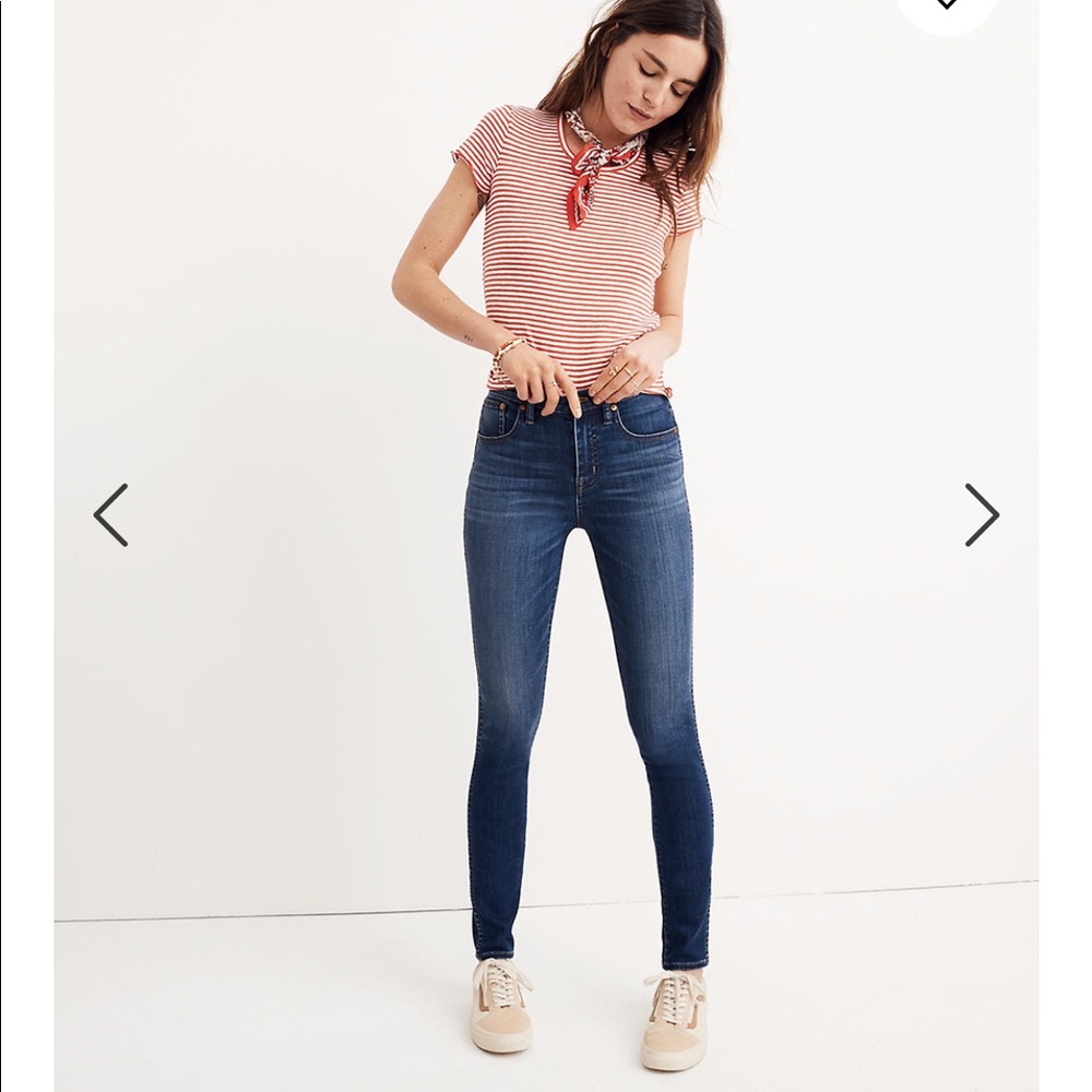 Madewell 10” high rise jeans, 26 tall
